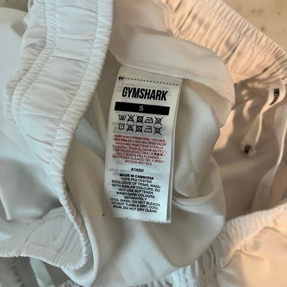 Gymshark Shorts Women’s Long Length Athletic Drawstring Logo Small - Picture 4 of 7